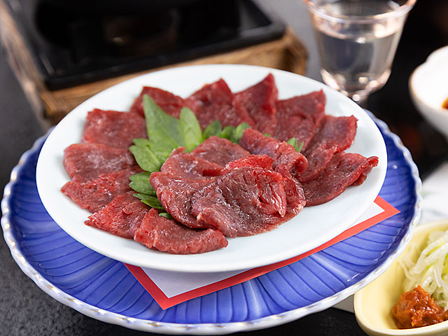 会津産馬刺し付プラン