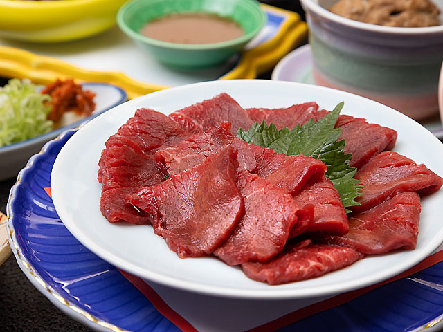 会津産馬刺し付プラン